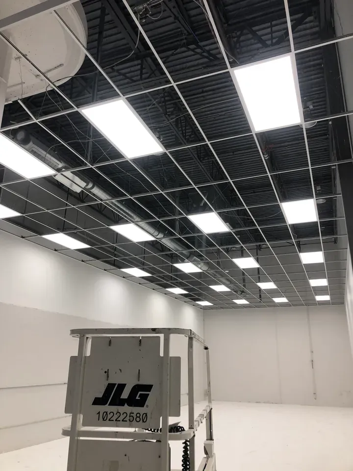 Commercial warehouse LED panel lighting installation in Utah